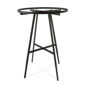 Matte Black Round Folding Clothing Rack - 42"