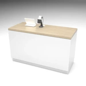 White & Raw Oak Premium Cash Wrap 55"