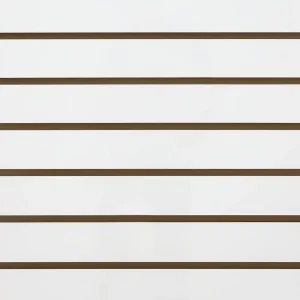 White Matte Slatwall Panel Sample