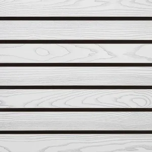White Woodgrain Slatwall Panel Sample