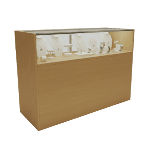 Maple Jewelry Display Case 48"