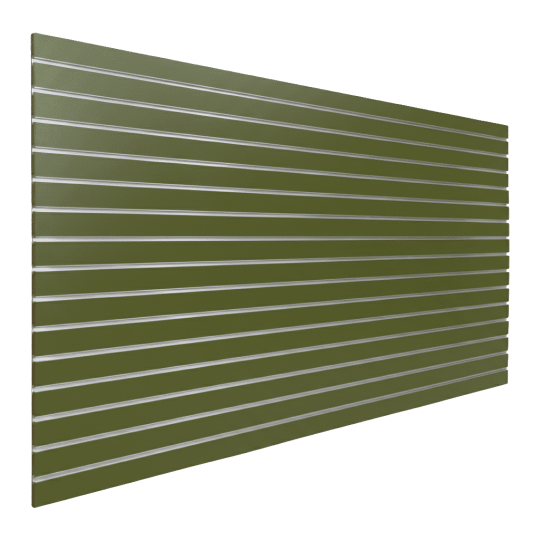 Algae slatwall finish