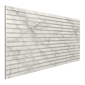 Carrara Bianco Slatwall Panel