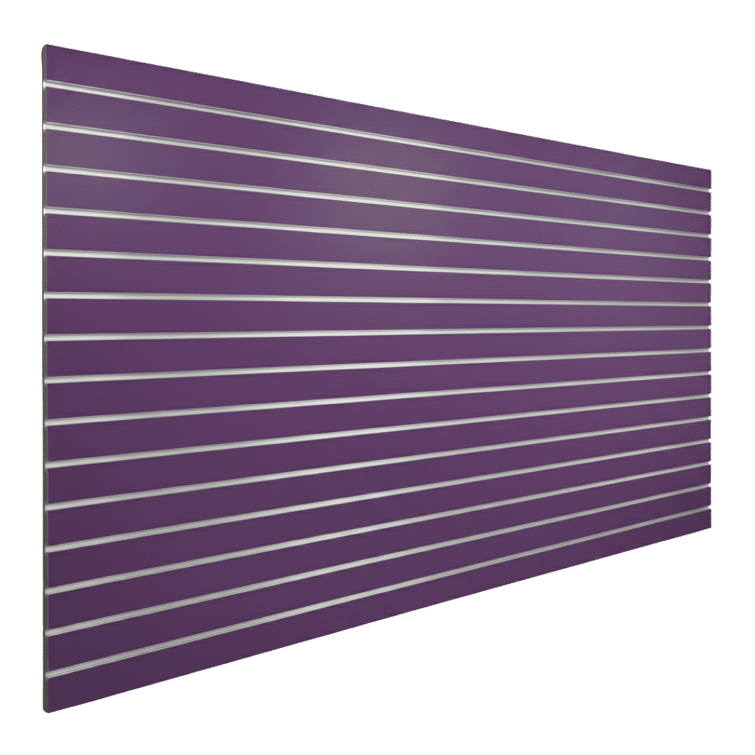 Cassis slatwall finish