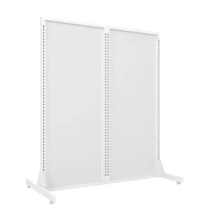 Gloss White Double Gondola Panel with T-Legs