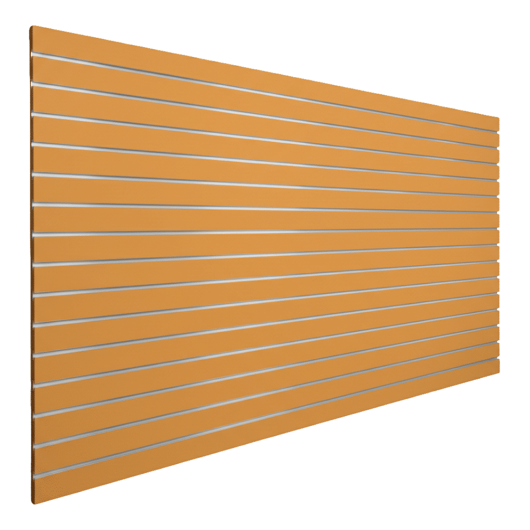 Gold Braze slatwall finish