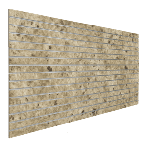 Ivory Kashmire Slatwall Panel