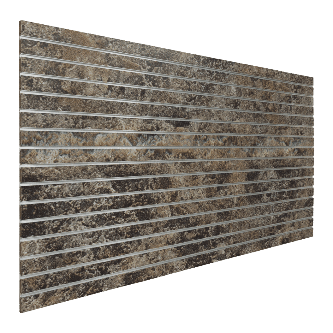 Jamocha Granite slatwall finish
