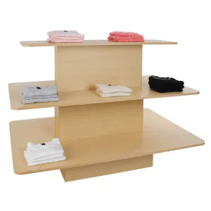 Maple 3-Tier Melamine Rectangular Table