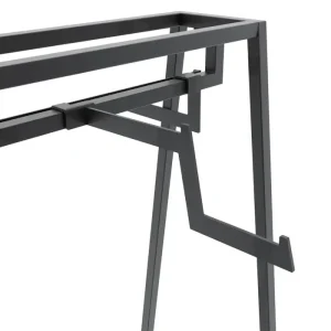 Matte Black 24" Double-Sided Floor Merchandiser Hanging Kit