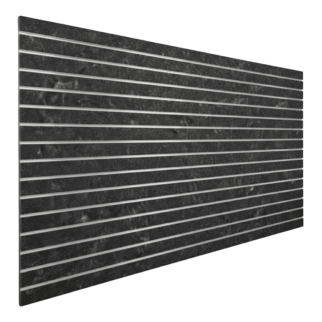 Midnight Stone slatwall finish