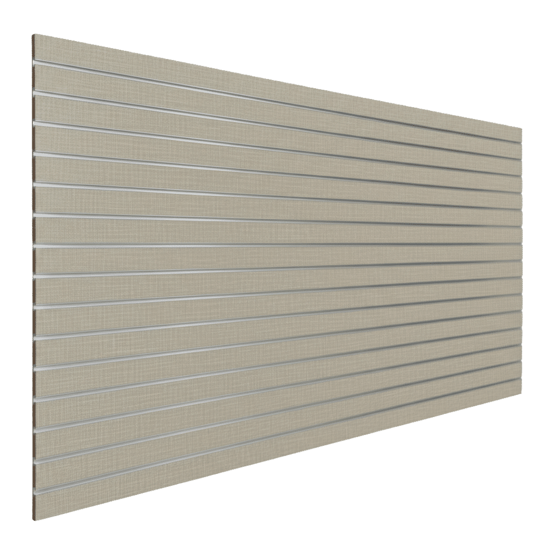 Sisal Fabric slatwall finish