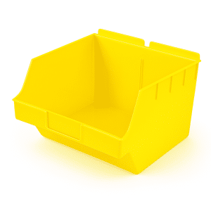 Slatwall Bins | Storbox Big | Yellow