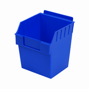 Slatwall Bins | Storbox Cube | Blue
