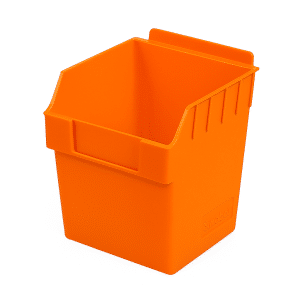 Slatwall Bins | Storbox Cube | Orange
