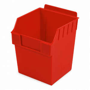 Slatwall Bins | Storbox Cube | Red