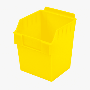 Slatwall Bins | Storbox Cube | Yellow