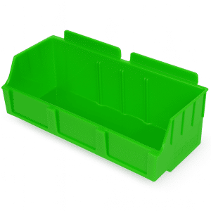 Slatwall Bins | Storbox Wide | Green