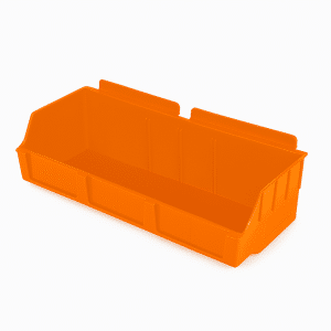 Slatwall Bins | Storbox Wide | Orange