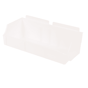 Slatwall Bins | Storbox Wide | Clear