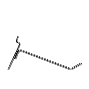Used Chrome Slatwall Hooks - 6"