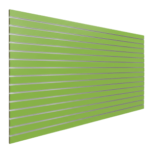 Vibrant Green Slatwall Panel