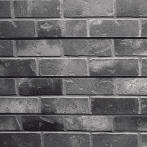 Gray Brick 3D Textured Slatwall Panel
