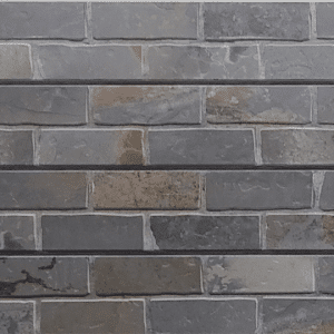 Gray Slate Brick 3D Textured Slatwall Panel