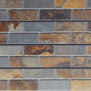 Mixed Slate Brick 3D Textured Slatwall Panel