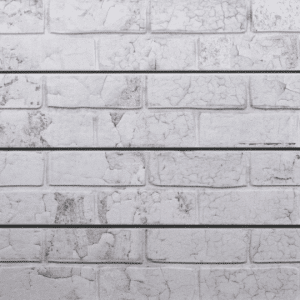 Old Paint White Brick 3D Textured Slatwall Panel