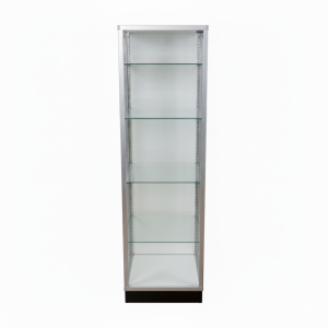 Glass Tower With Silver Frame