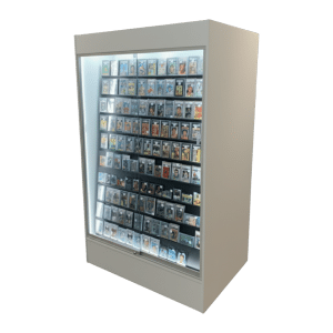 Sports Card Wall Display Case | White | Wall Edition | with LED