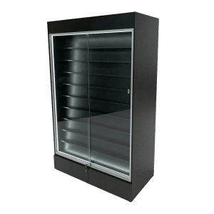 Sports Card Display Case | Black | Wall Edition | with LED & 2 Drawers
