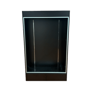 Sports Card Display Case | Black | Wall Edition | with LED & 2 Drawers