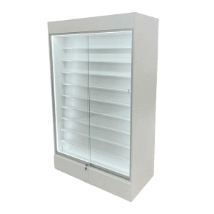 Sports Card Display Case | White | Wall Edition | with LED & 2 Drawers