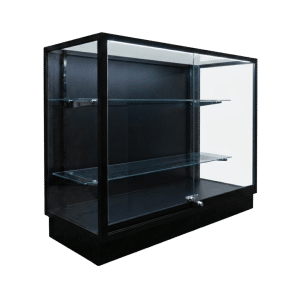 48" Front Facing Black Extra Vision Display Case