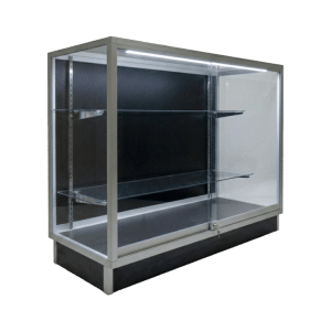 48" Front Facing Silver Extra Vision Display Case
