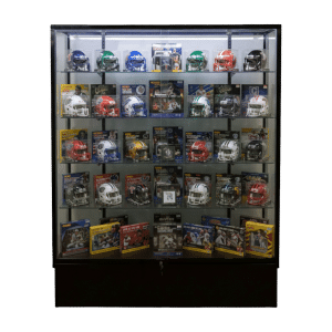 60" Wide Black Sports Memorabilia Display Case | Extra Vision
