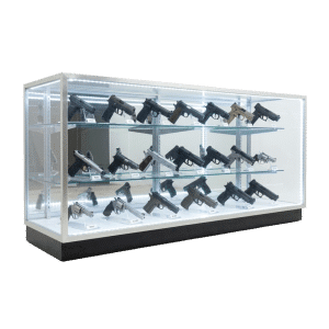 70" Silver Gun Display Case | Extra Vision
