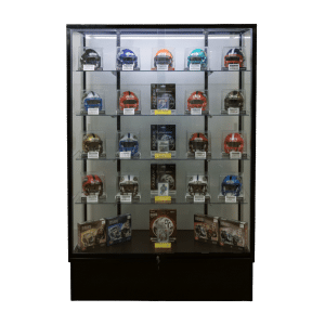 72" Black Sports Memorabilia Display Case | Extra Vision