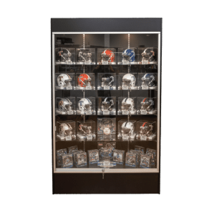 78" Black Sports Memorabilia Display Case | Full Vision