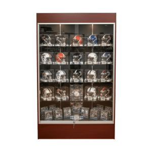 78" Cherry Sports Memorabilia Display Case | Full Vision