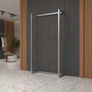 Alta Wall Display | Satin Chrome