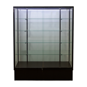 60" Wide Black Wall Display Case | Extra Vision