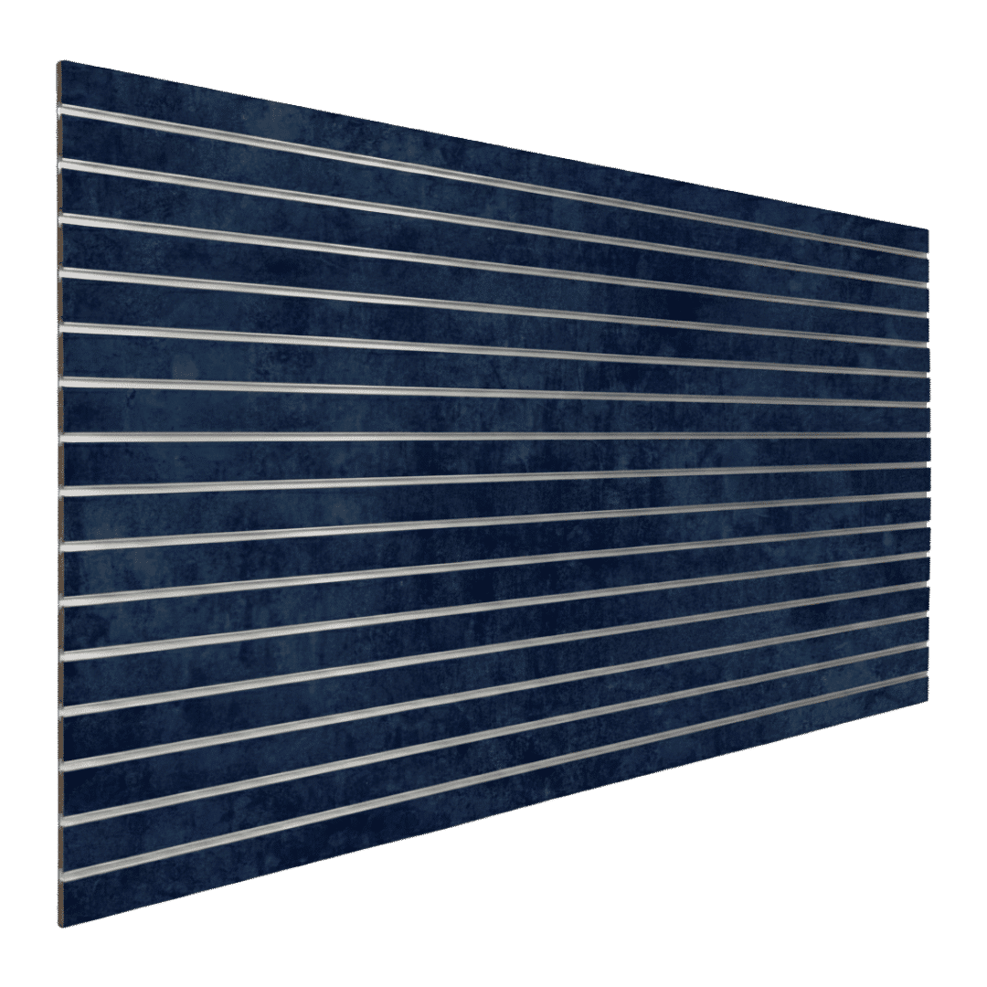 Ceramic Blue slatwall finish