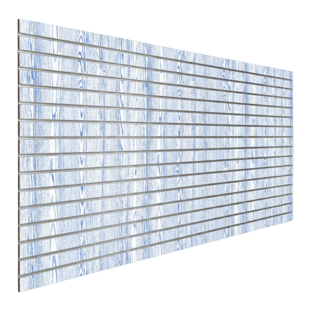 Cobalt Ash slatwall finish