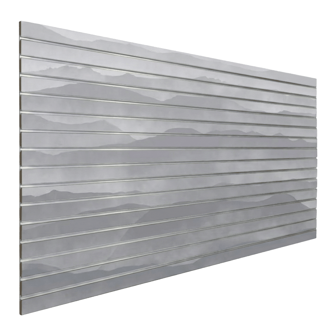 Misty Mountains Landscape slatwall finish