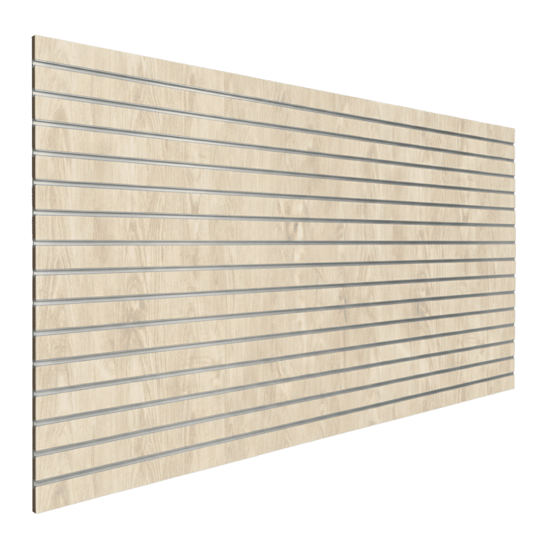 Oak Raw slatwall finish