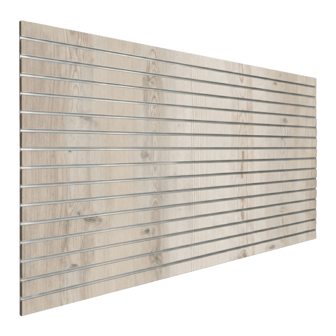 Western White Pine slatwall finish