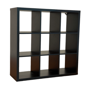 9 Cube Black Cubby Display